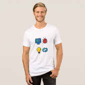 Code Debug Erstellen Wiederholen Programmierer Tri-Blend Shirt (Vorderseite voll)
