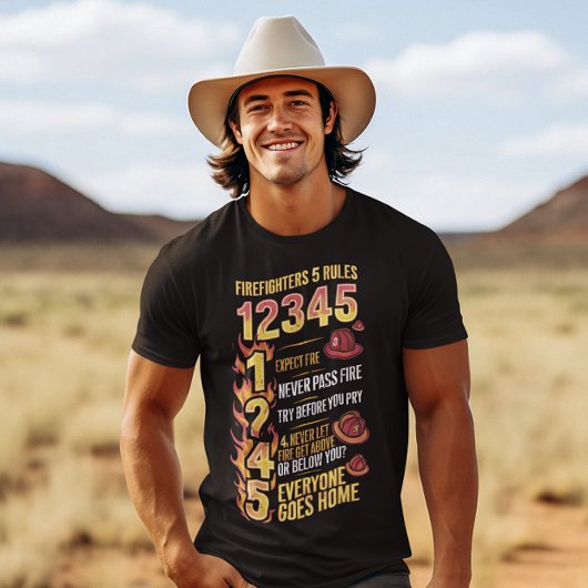 Code der Feuerwehrleute: Regeln des Mutes T-Shirt