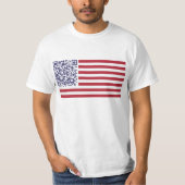 Code der Flagge-Nationalhymne-QR T-Shirt (Vorderseite)