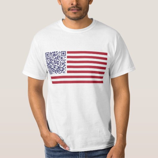 Code der Flagge-Nationalhymne-QR T-Shirt (Vorderseite)