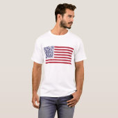 Code der Flagge-Nationalhymne-QR T-Shirt (Vorne ganz)
