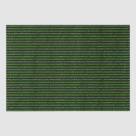 Code der grünen Binär-Maschine der Retro-1s und 0s Seidenpapier