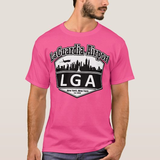 Code des Flughafens Laguardia T-Shirt (Vorderseite)