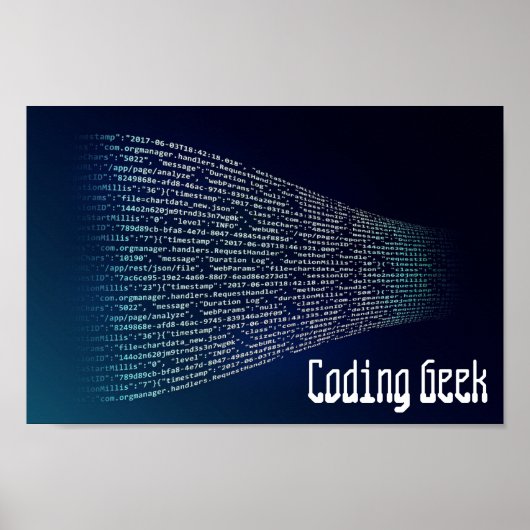 Code des Geek-Computers Poster (Vorne)