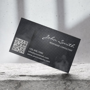 Code des Hypotheken-Agent-MetallQR Visitenkarte