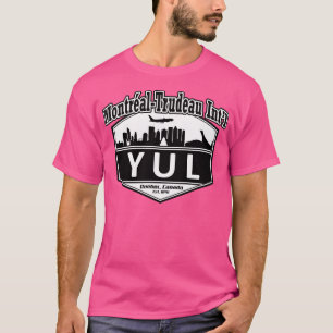 Code des Internationalen Flughafens Montreal-Trude T-Shirt