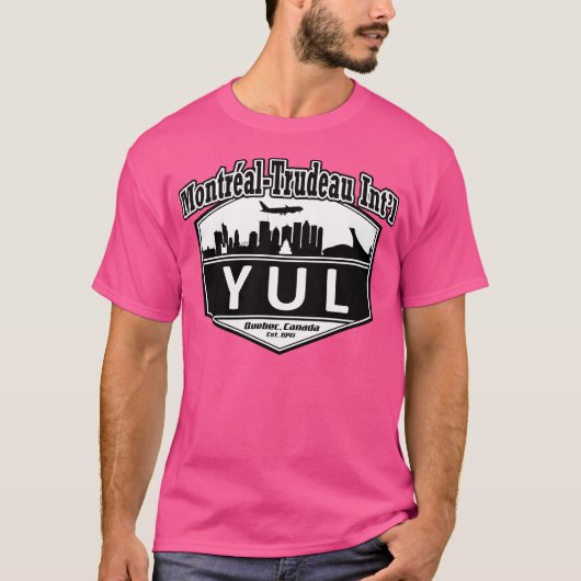 Code des Internationalen Flughafens Montreal-Trude T-Shirt (Vorderseite)