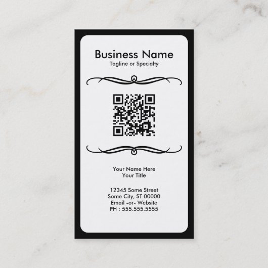 Code des Mod QR Visitenkarte (Vorderseite)