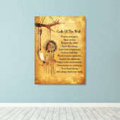 Code des Wolf-Träumers Leinwanddruck (Insitu (Holzboden))