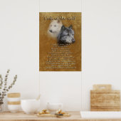 Code des Wolf-Wolf-Geistes Poster (Küche)