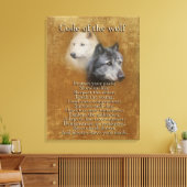 Code des Wolfs Leinwanddruck (Insitu (Wohnzimmer))