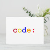 CODE EINLADUNG (Stehend Vorderseite)