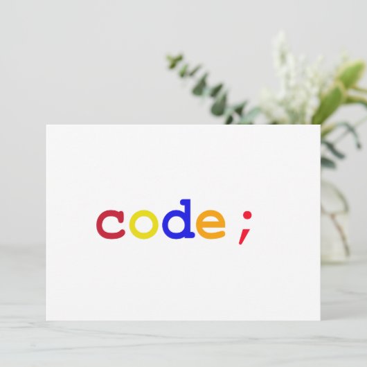 CODE EINLADUNG (Stehend Vorderseite)