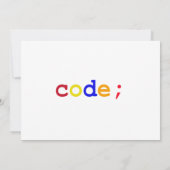 CODE EINLADUNG (Rückseite)