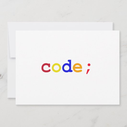 CODE EINLADUNG (Rückseite)
