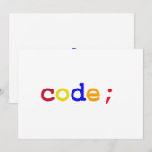 CODE EINLADUNG (Vorne/Hinten)