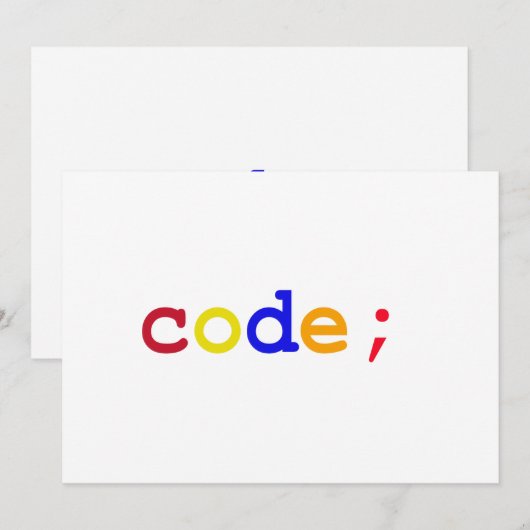CODE EINLADUNG (Vorne/Hinten)