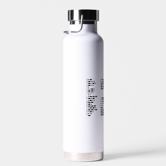 Code-Erkennung ist unverzichtbarer Moralcode Trinkflasche (Rechts)