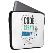 Code Erstellen Sie einen innovativen Sieb | Tech P Laptopschutzhülle (Vorne Rechts)