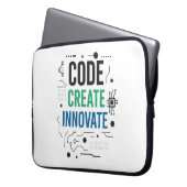 Code Erstellen Sie einen innovativen Sieb | Tech P Laptopschutzhülle (Vorderseite Links)