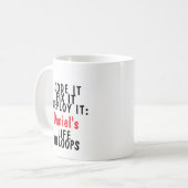 Code es, Fix es, Bereitstellung: [Name]'s Life in  Kaffeetasse (Vorderseite Links)