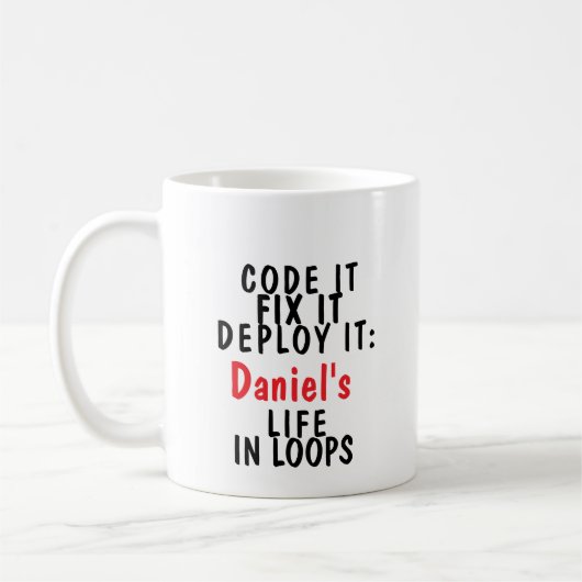 Code es, Fix es, Bereitstellung: [Name]'s Life in  Kaffeetasse (Links)
