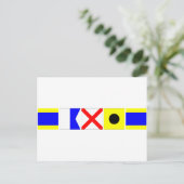 Code-Flag David Postkarte (Stehend Vorderseite)