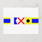 Code-Flag David Postkarte (Vorderseite)