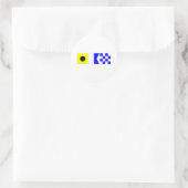 Code-Flag Ian Runder Aufkleber (Tasche)