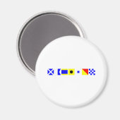 Code Flag Madison Magnet (Vorderseite/Rückseite)