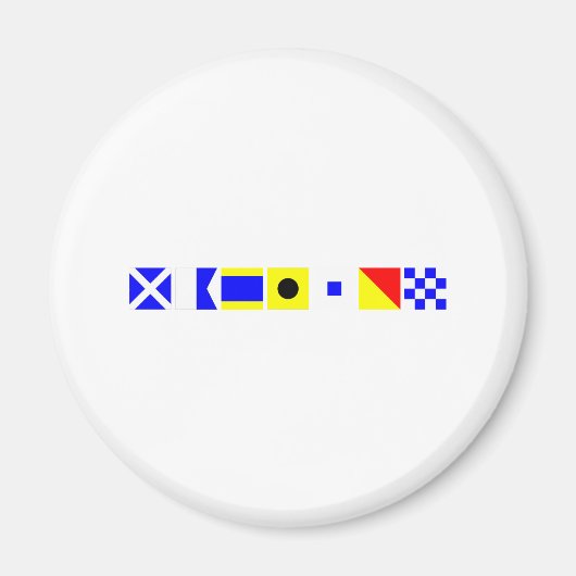 Code Flag Madison Magnet (Vorne)