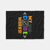 Code funktioniert lustig Programmierer codiert Sof Fleecedecke (Vorderseite (Horizontal))