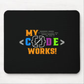 Code funktioniert lustig Programmierer codiert Sof Mousepad (Vorne)