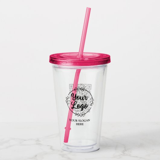 Code für das benutzerdefinierte Logo qr Acryltrinkbecher (Rückseite)