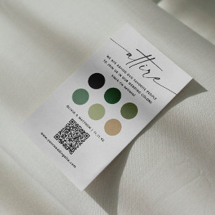Code für Hochzeitskleidung + QR Waldtruke Begleitkarte