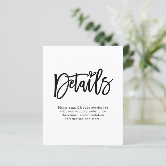 Code für Hochzeitsskripte für Skript QR (Stehend Vorderseite)