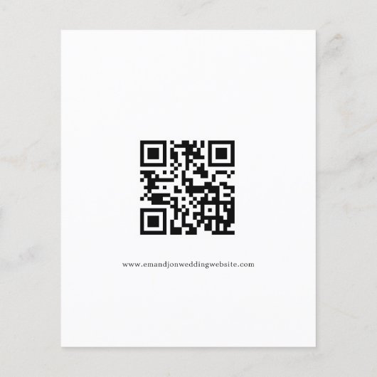 Code für Hochzeitsskripte für Skript QR (Rückseite)