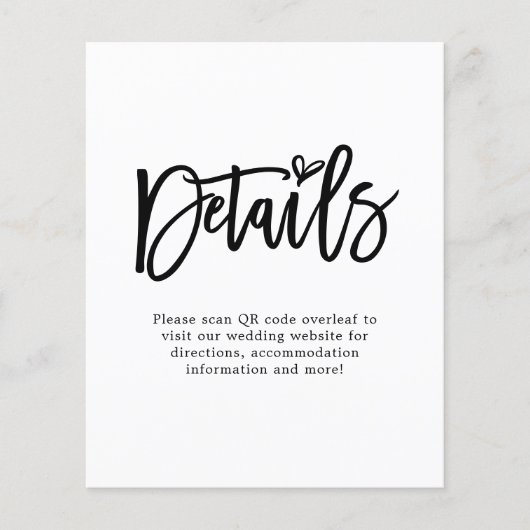 Code für Hochzeitsskripte für Skript QR (Vorderseite)