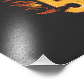 Code für kühne Feuerwehrleute Fotodruck (Ecke)