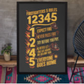 Code für kühne Feuerwehrleute Fotodruck