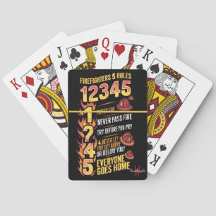 Code für kühne Feuerwehrleute Spielkarten