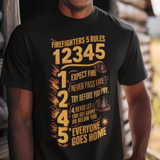 Code für kühne Feuerwehrleute T-Shirt