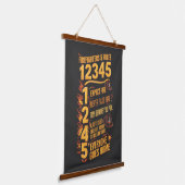 Code für kühne Feuerwehrleute Wandteppich Mit Holzrahmen (Gewinkelt)