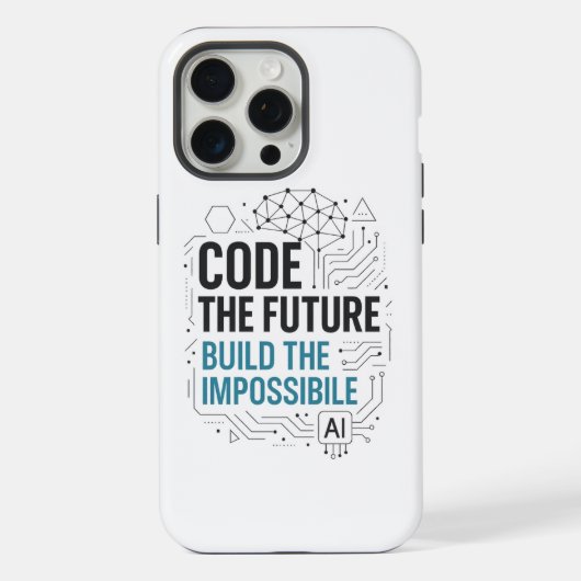 Code Future Build Unbekannter Fall | Technische Ab iPhone Hülle (Rückseite)