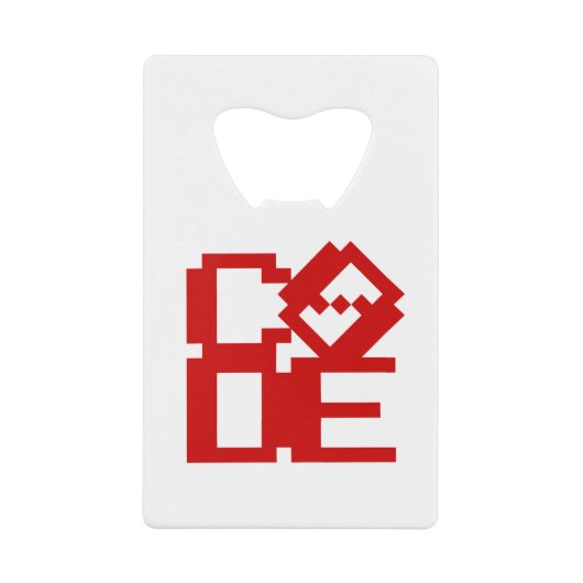 CODE GELDBEUTEL FLASCHENÖFFNER (Vorderseite)