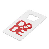 CODE GELDBEUTEL FLASCHENÖFFNER (Vorderseite Schrägansicht)