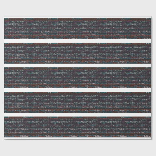 Code Geschenkpapier (Flach)