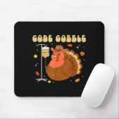 Code Gobble Funny Thanksgiving Nurse Rn Cna Medica Mousepad (Mit Mouse)