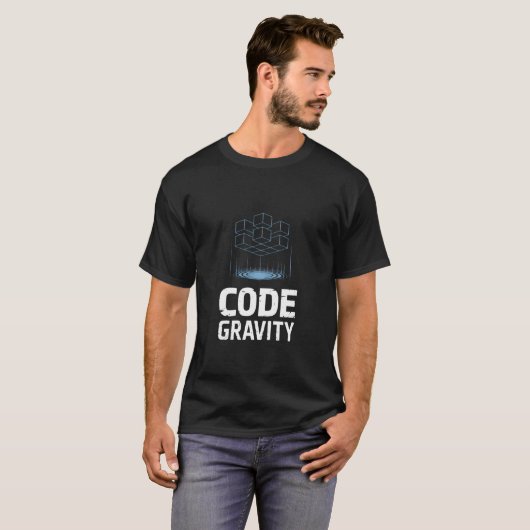 Code Gravity Algorithm Enthusiasten T-Shirt (Vorne ganz)