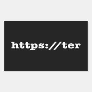 Code https://ter/HTML Rechteckiger Aufkleber